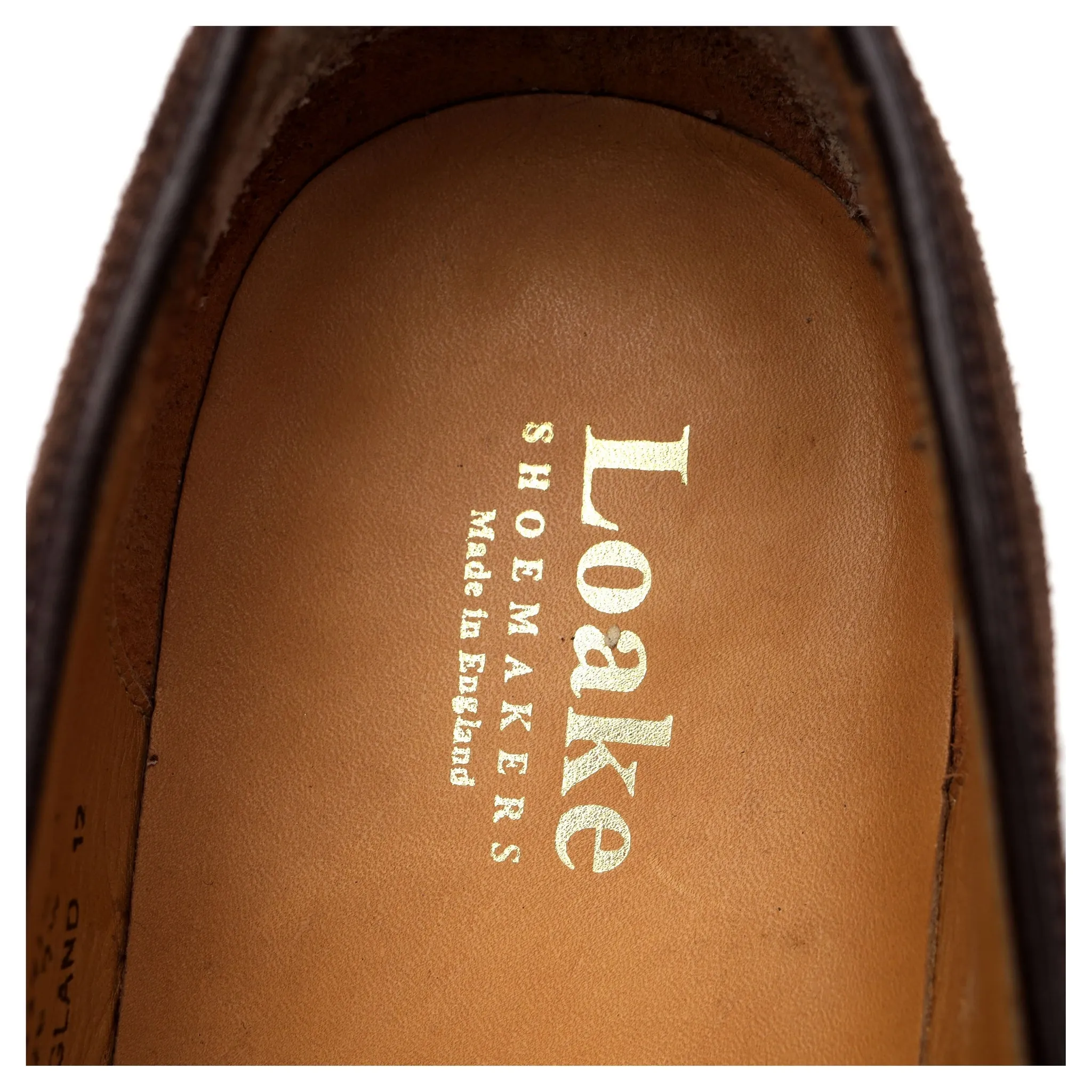 'Lincoln' Dark Brown Suede Tassel Loafers UK 7.5 F