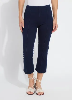 Lizzette Bow Detail Crop Flare Denim (24" Inseam)