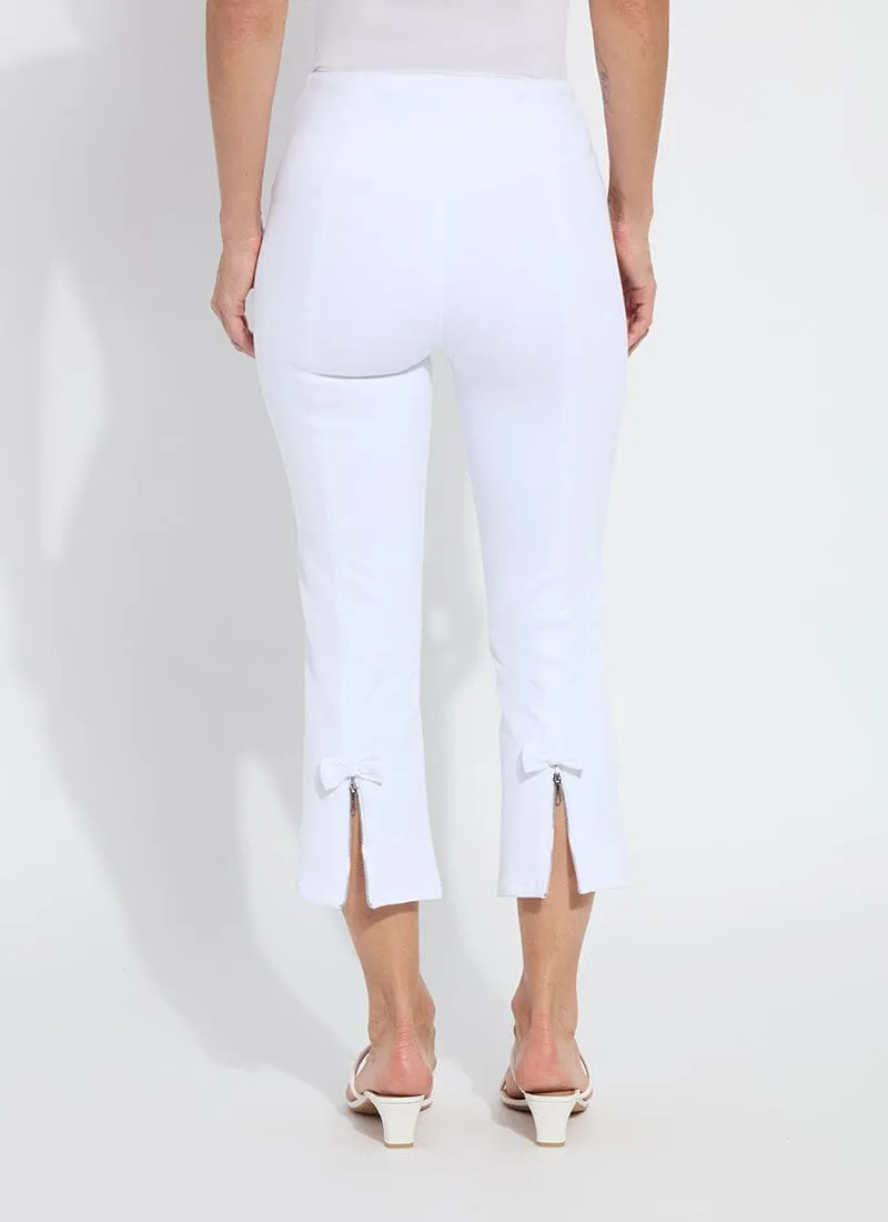 Lizzette Bow Detail Crop Flare Denim (24" Inseam)