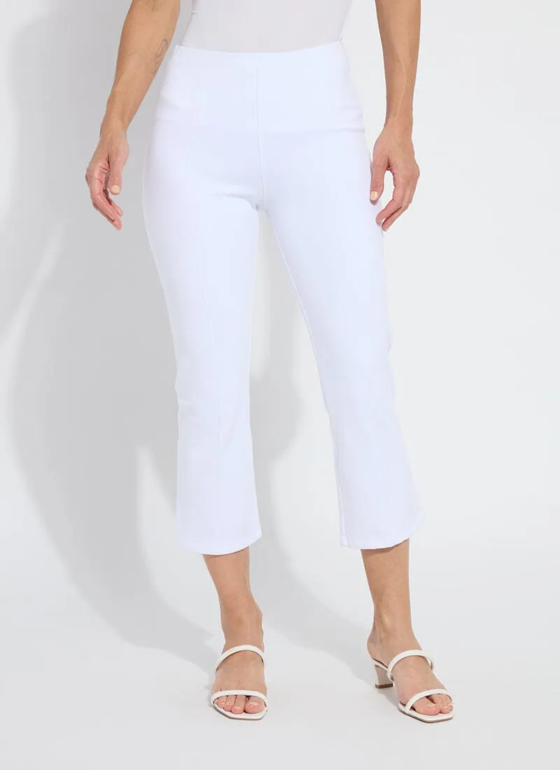 Lizzette Bow Detail Crop Flare Denim (24" Inseam)