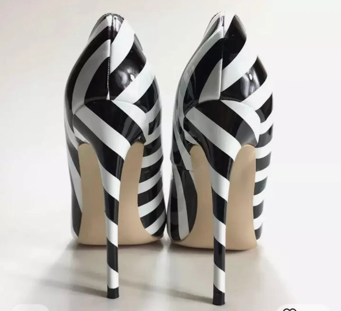 Lola Studded Stripe Heels