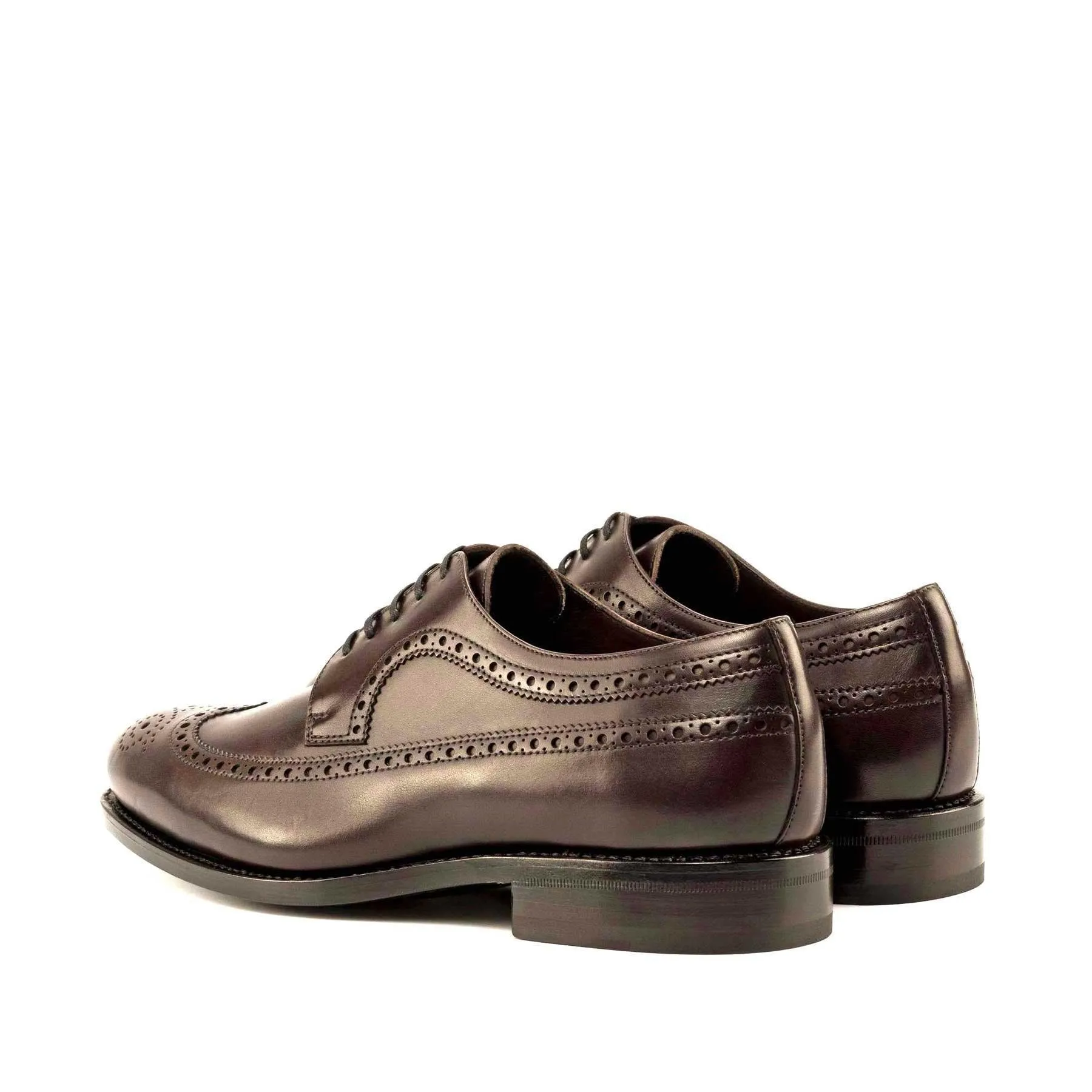 Longwing Blucher dark brown box calf