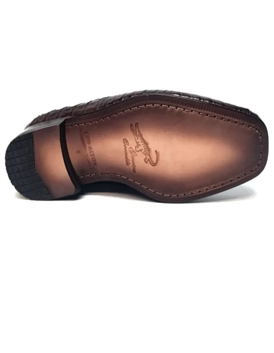 Los Altos All-Over Crocodile Belly Loafers