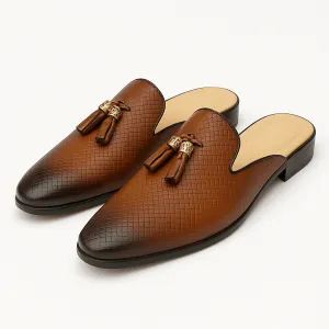 LumiNovi | The Backless Tassel Loafers