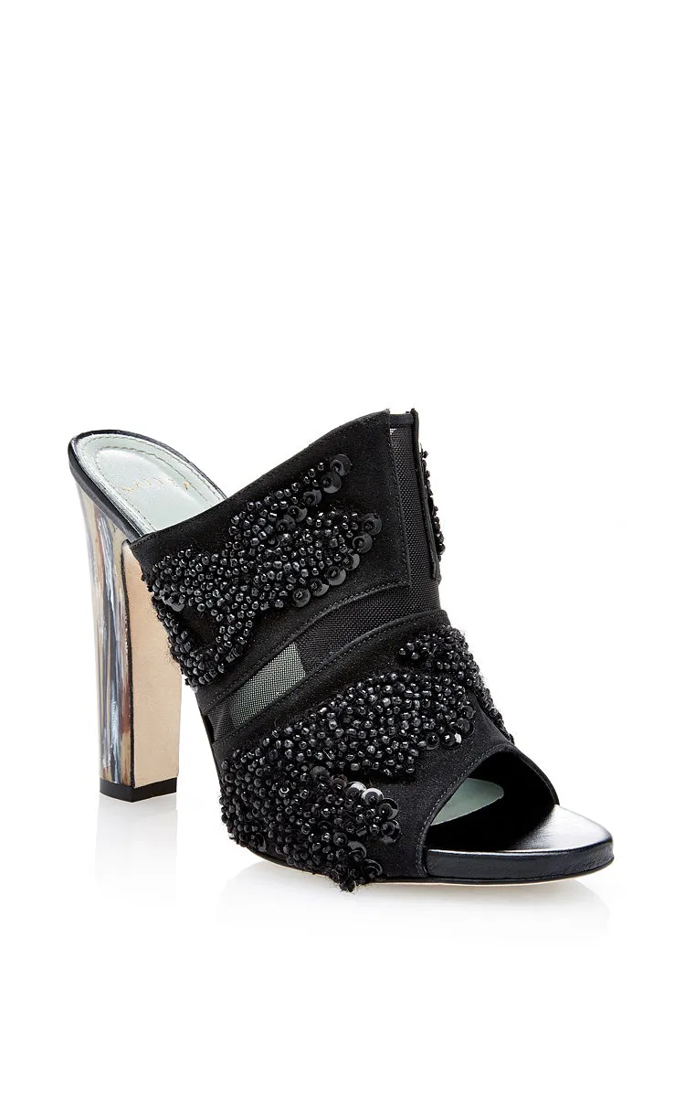MAIYET Women's Embroidered Jill Mule Heels $895 NEW
