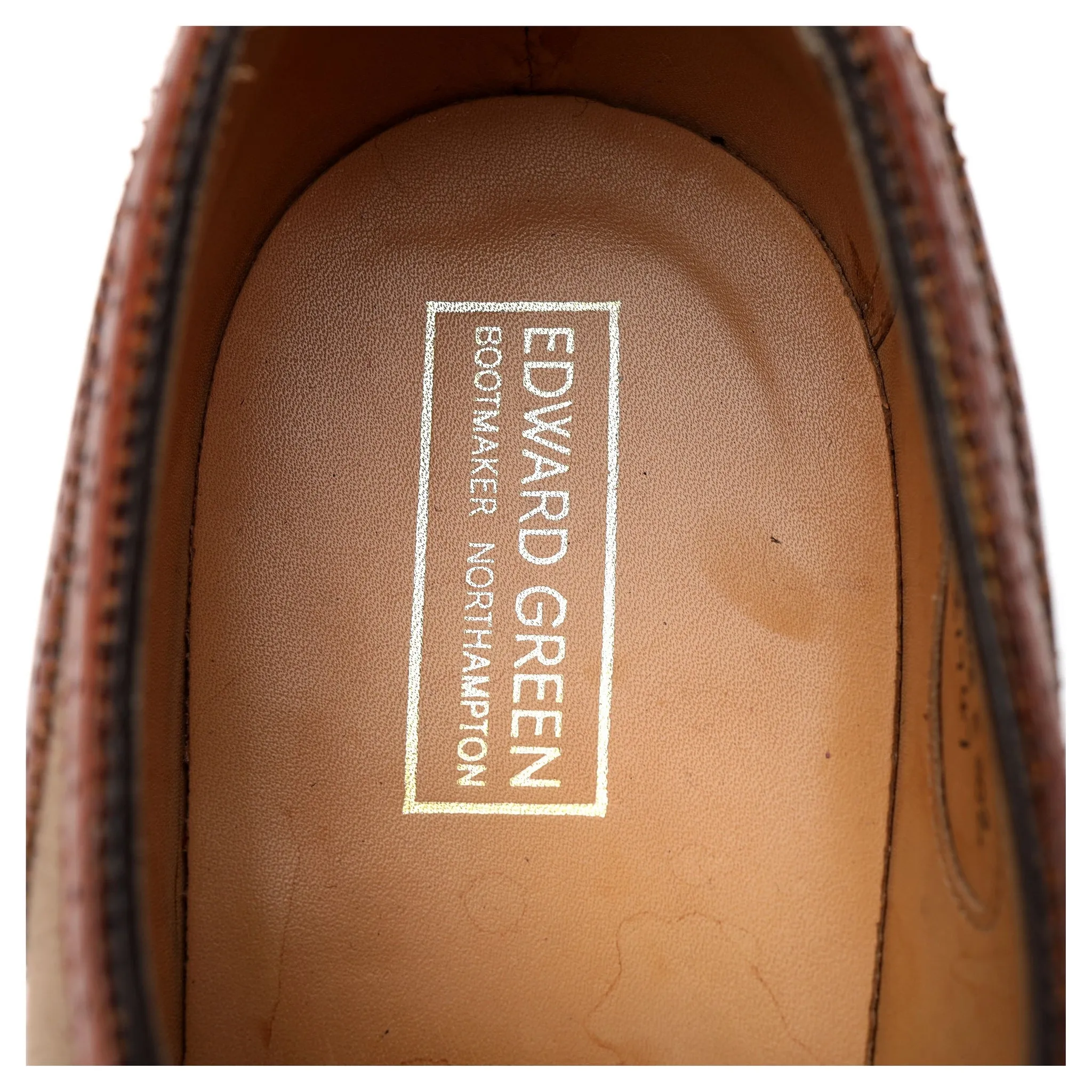 'Malvern' Tan Brown Leather Oxford Brogue UK 10 E