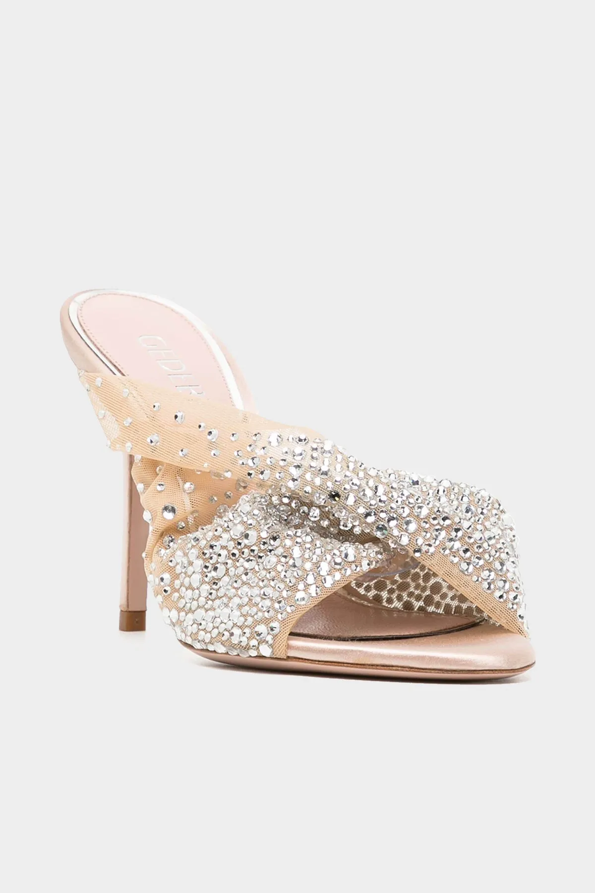 Mariel Tulle Mesh Mule 100 in Nude