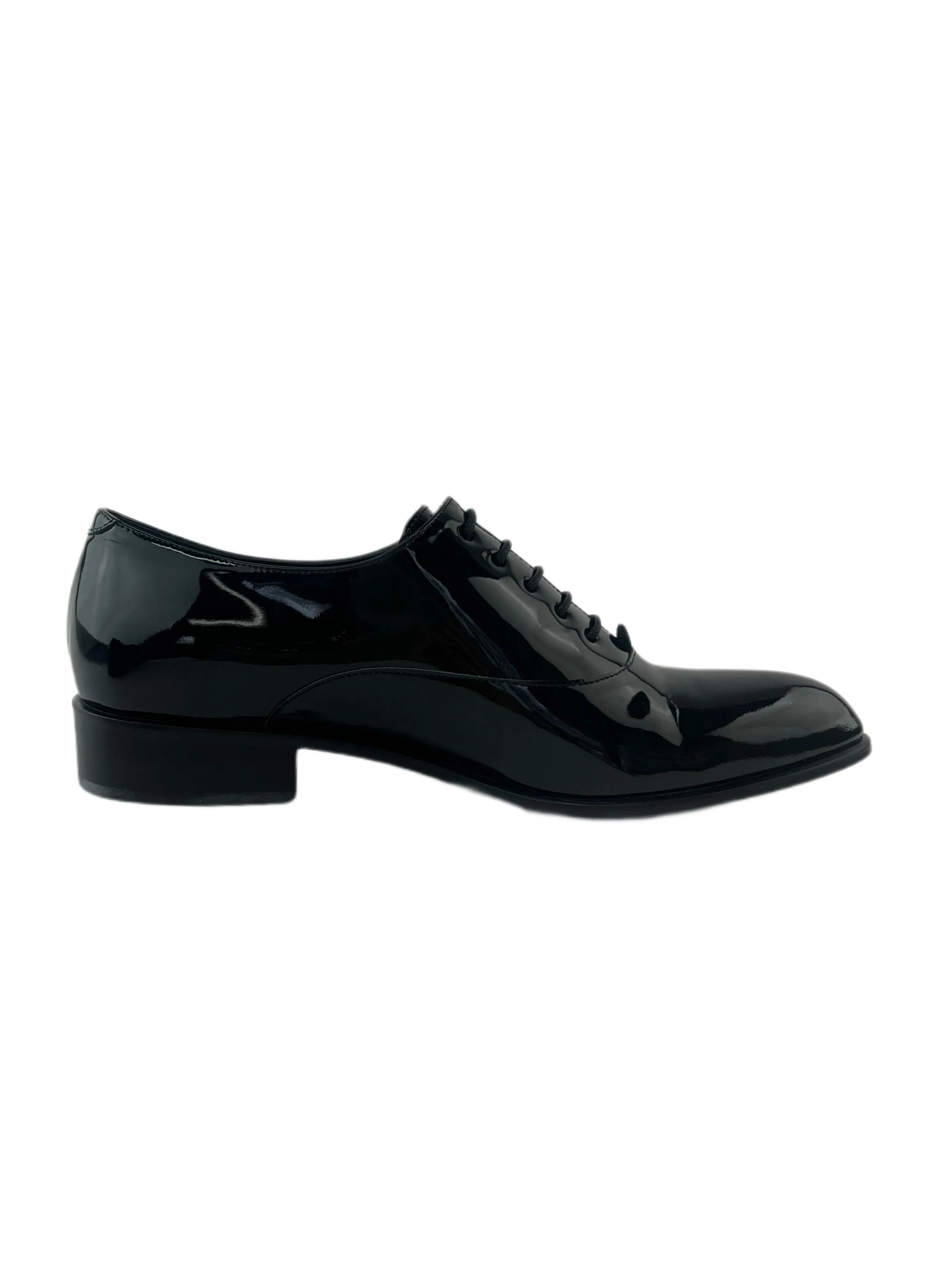 Marina Rinaldi Women's Nero Laura Leather Lace Up Closure Oxford NWB