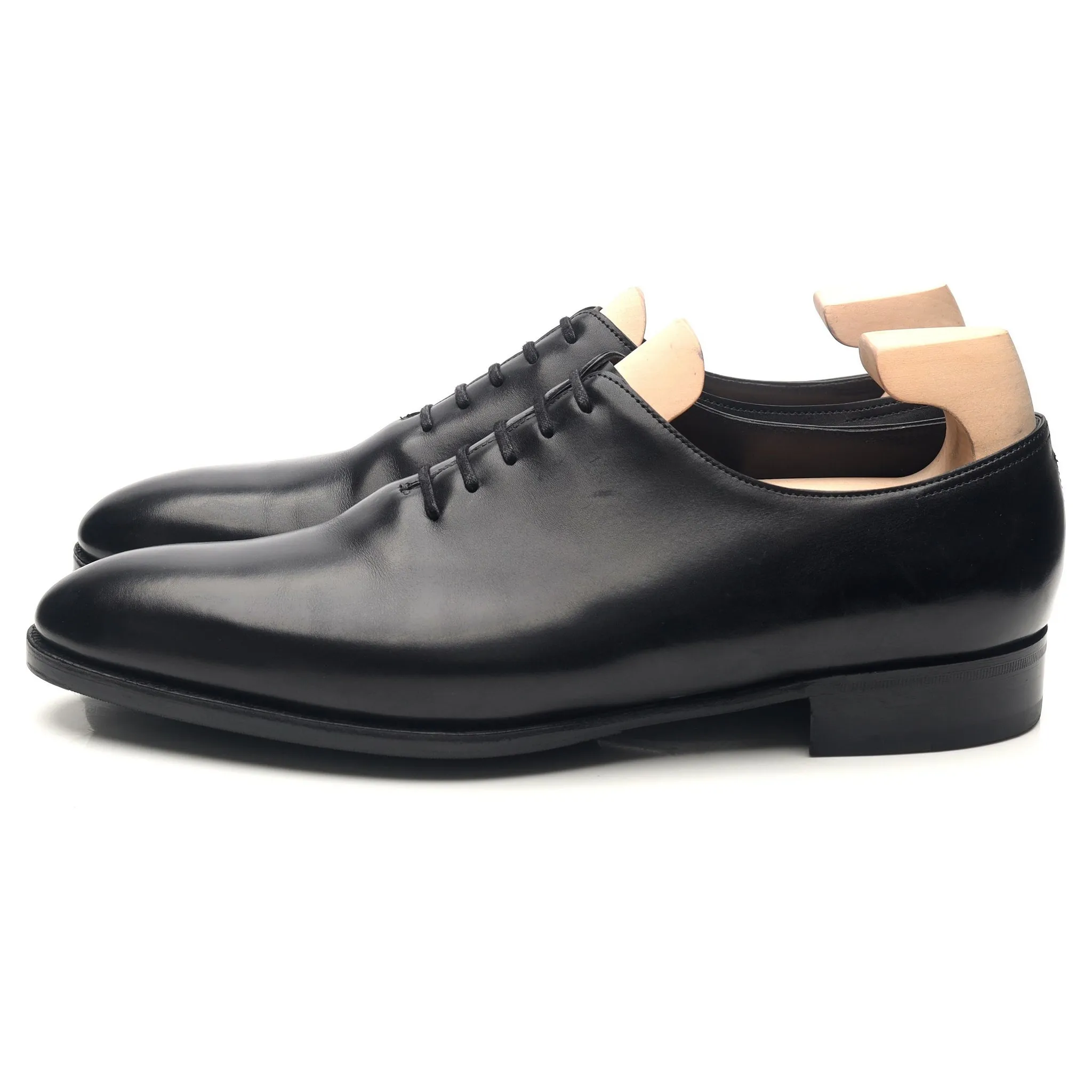 'Marldon' Black Leather Wholecut Oxford UK 9 E