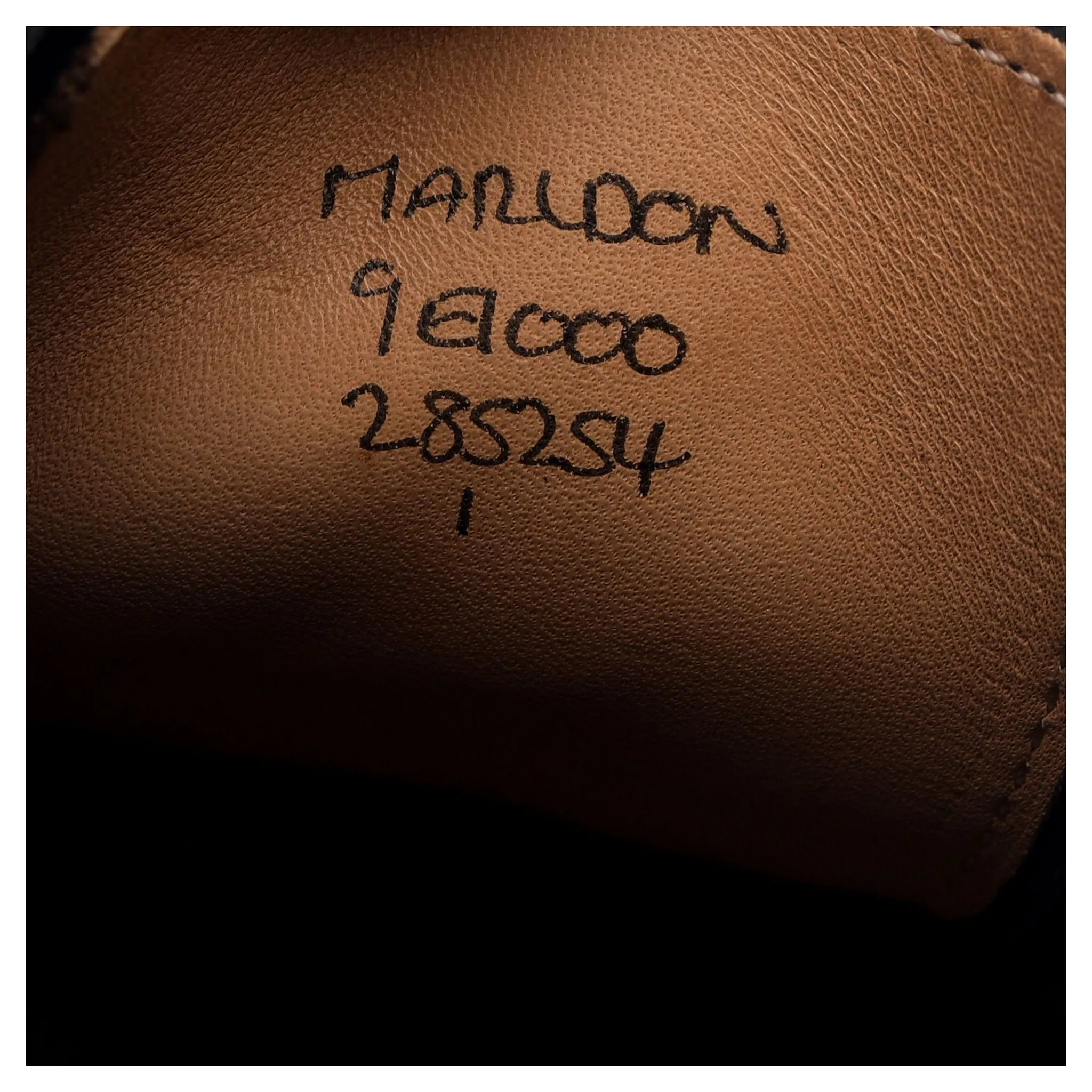 'Marldon' Black Leather Wholecut Oxford UK 9 E