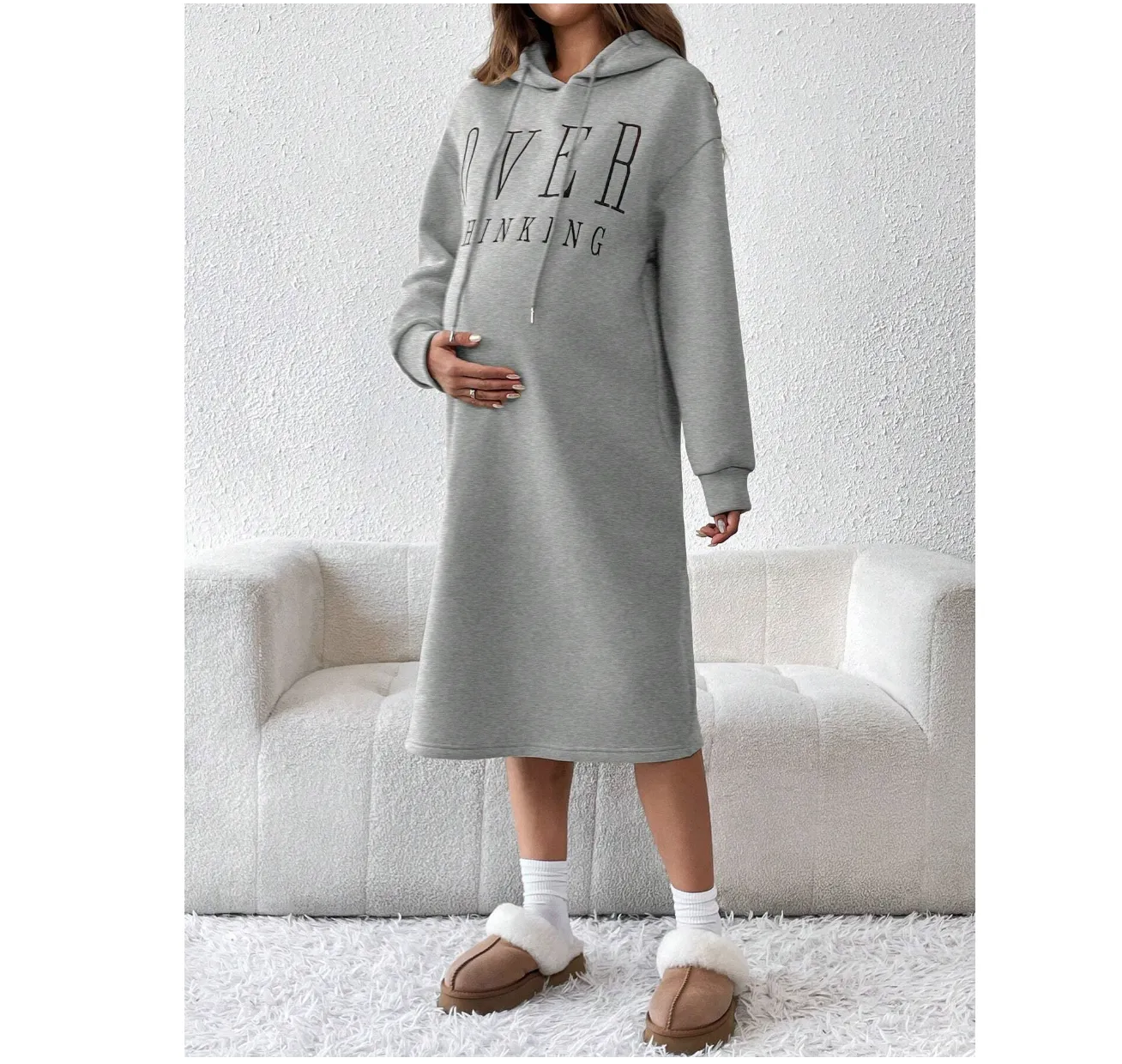 Maternity Sweatshirt, Minimalist Fashion Casual Everyday