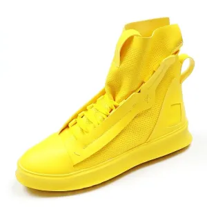Men Fashion Casual Shoes Autumn Winter Men Shoes Male High Top Botas Hombre Men Leisure Yellow Hip-hop Boots