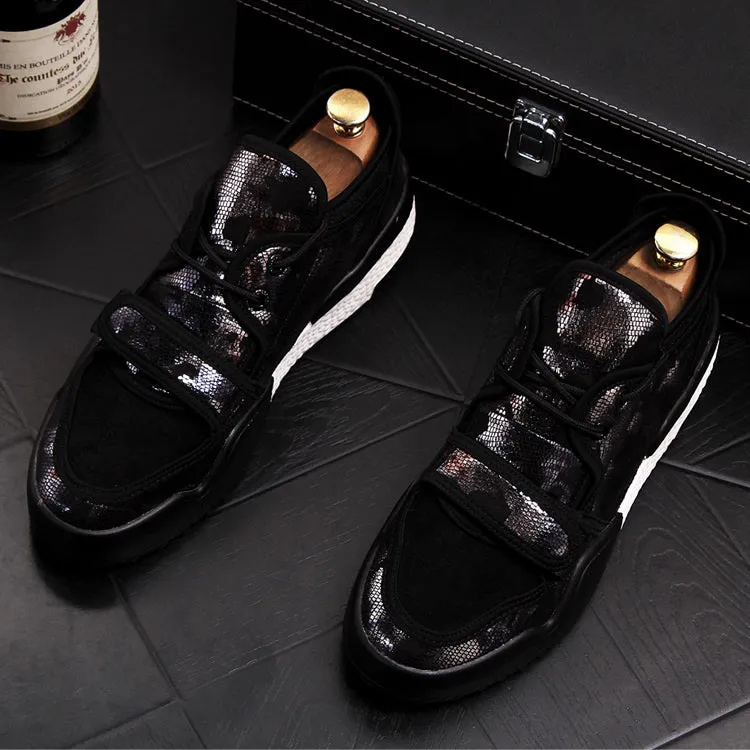 Men Fashion Casual Shoes Spring Autumn Leather Breathable Thick Bottom Leisure Sneakers Male Shoes Sapato Masculino