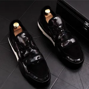 Men Fashion Casual Shoes Spring Autumn Leather Breathable Thick Bottom Leisure Sneakers Male Shoes Sapato Masculino