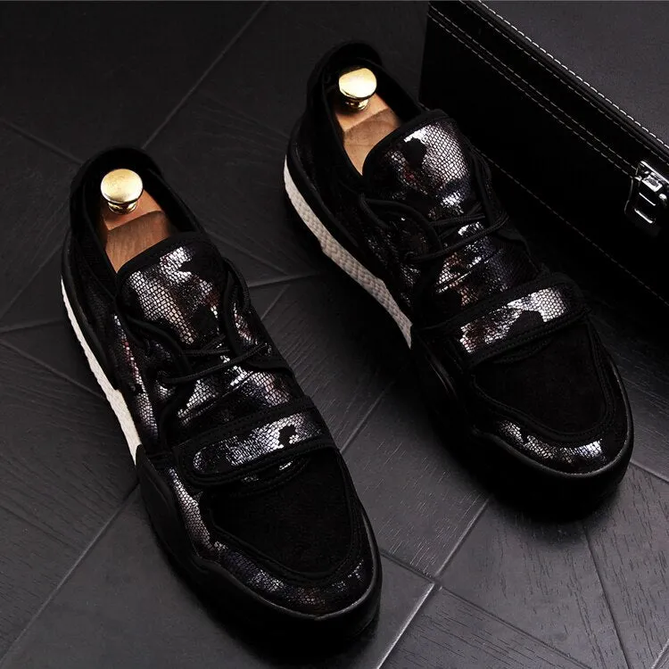 Men Fashion Casual Shoes Spring Autumn Leather Breathable Thick Bottom Leisure Sneakers Male Shoes Sapato Masculino
