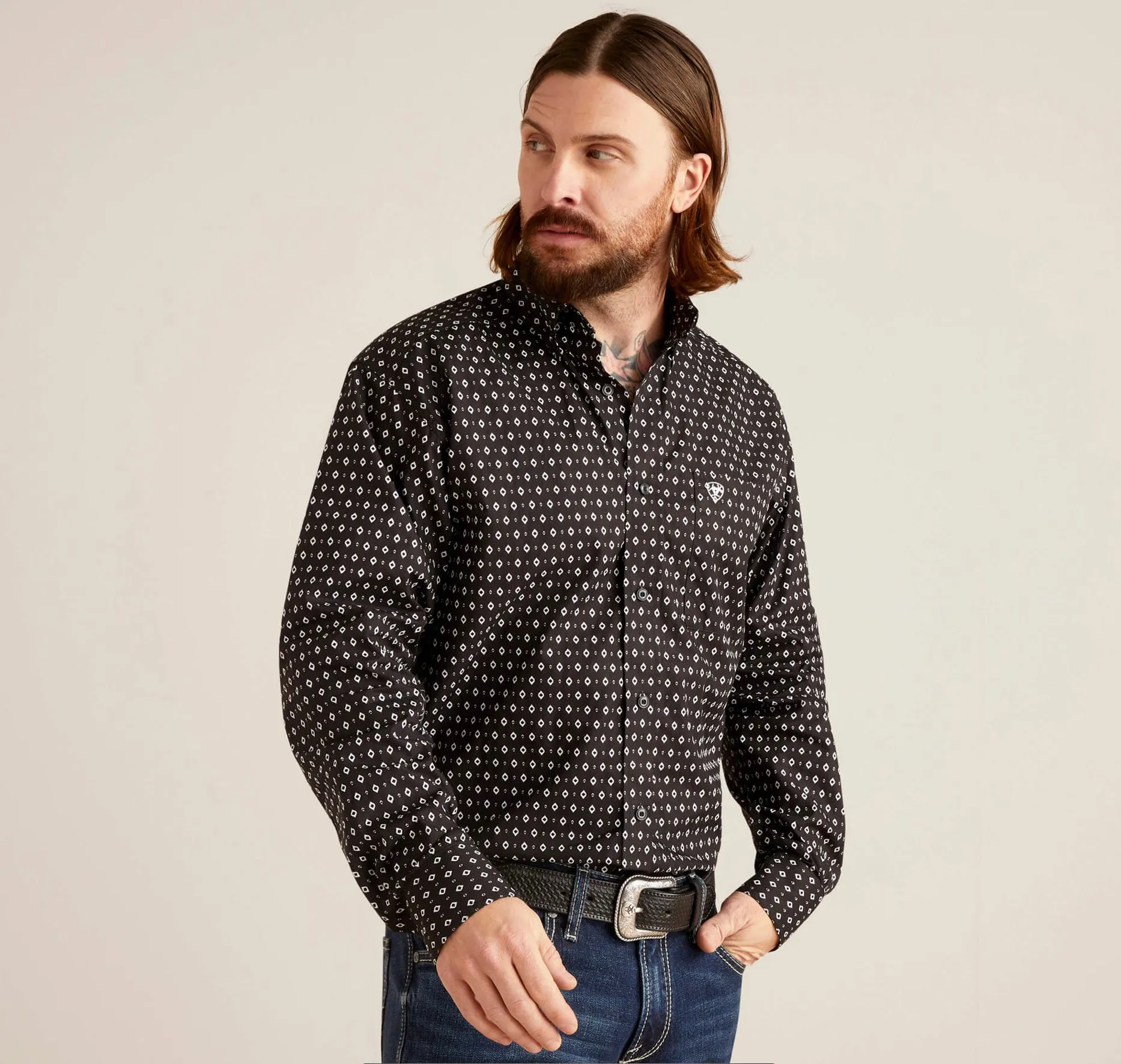Men’s Ariat Black Slade Classic Fit Shirt