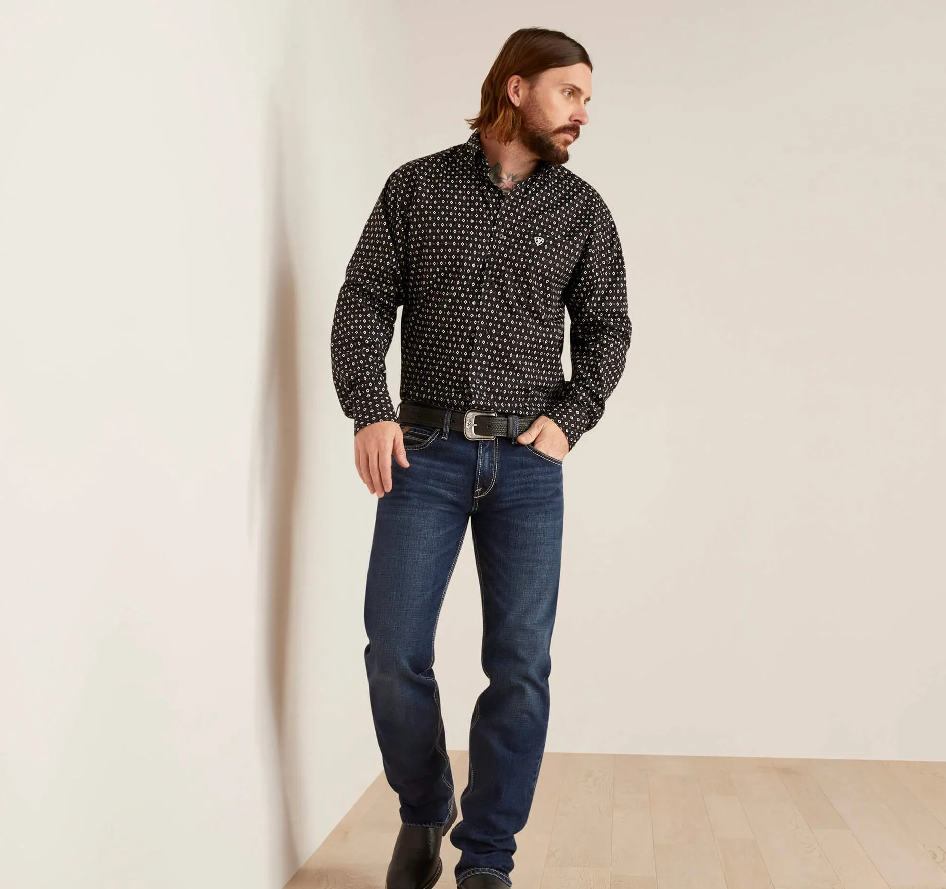 Men’s Ariat Black Slade Classic Fit Shirt