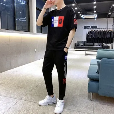 Men's Casual T-Shirt & Pant Set..