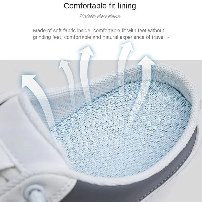 Men's Fashion Breathable Slip-On Mules, Lightweight Non-Slip Comfy Casual Shoes