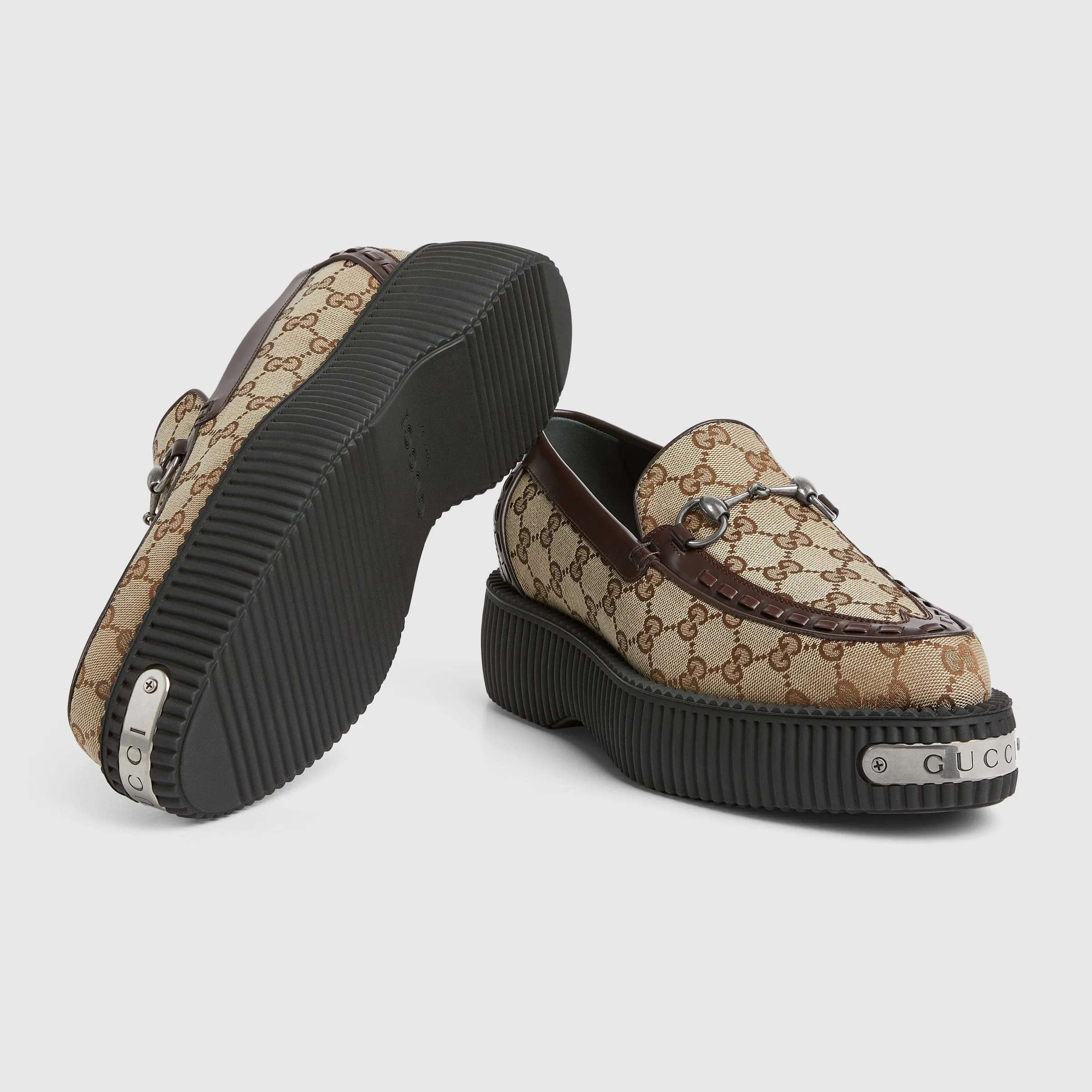 Men's Gucci Horsebit GG Creeper Loafer