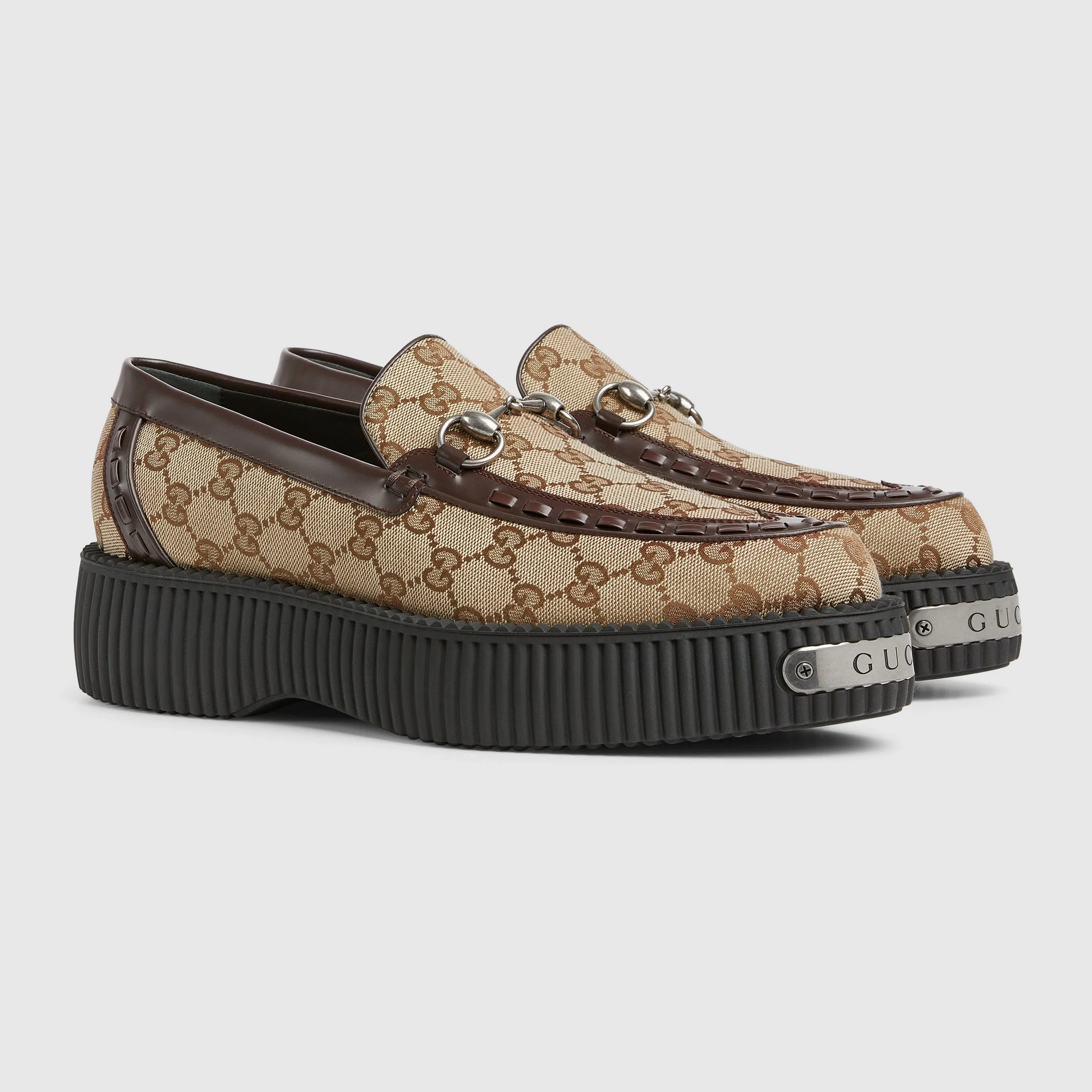 Men's Gucci Horsebit GG Creeper Loafer