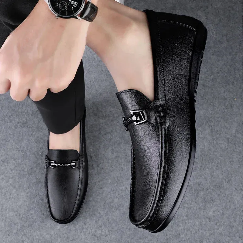 Men���s Leather Loafers | Genuine Leather, Slip-On Design, Comfortable Business & Wedding Shoes