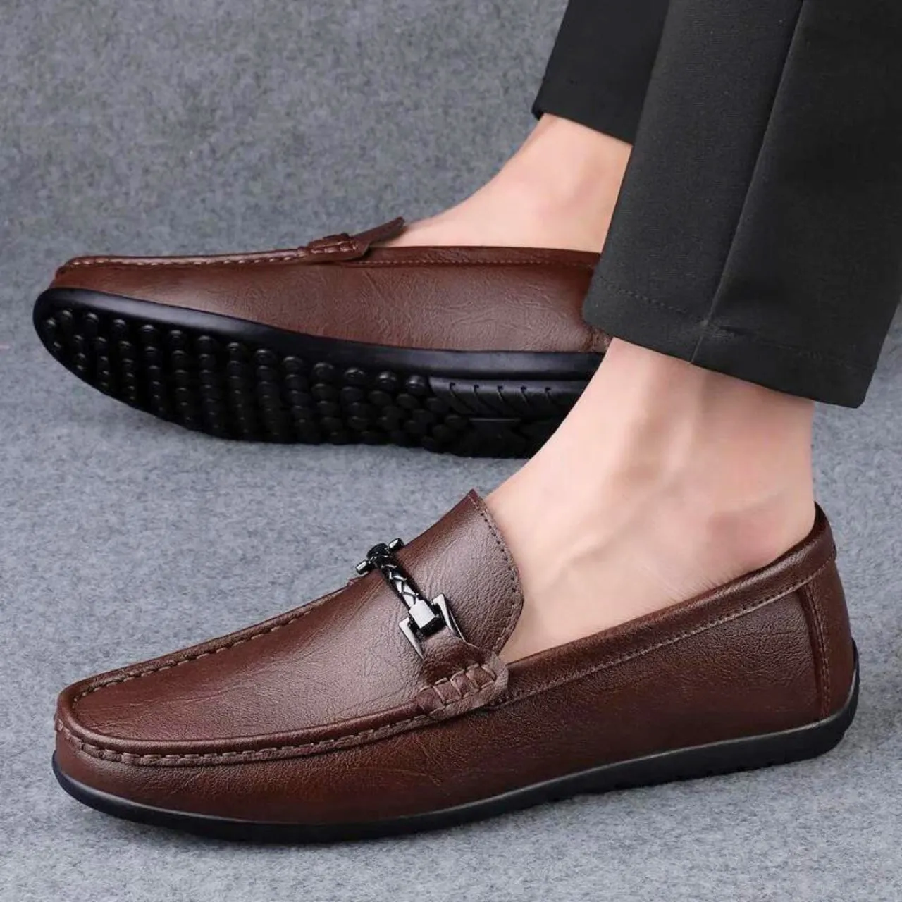 Men���s Leather Loafers | Genuine Leather, Slip-On Design, Comfortable Business & Wedding Shoes