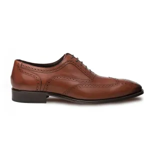 Mens Mezlan Ugalde Classic Wingtip Dress Shoe in Cognac