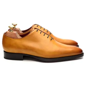 'Miquel' Tan Brown Leather Wholecut Oxford UK 8.5