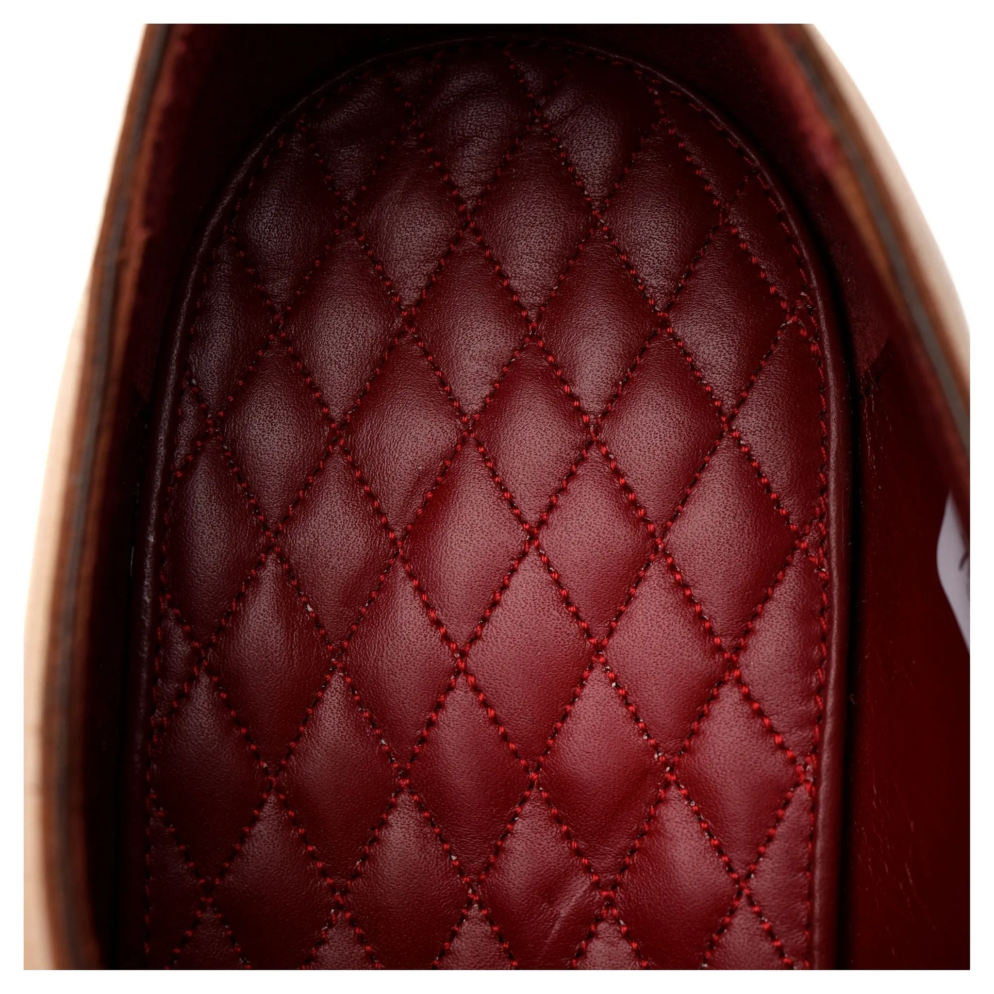 'Miquel' Tan Brown Leather Wholecut Oxford UK 8.5