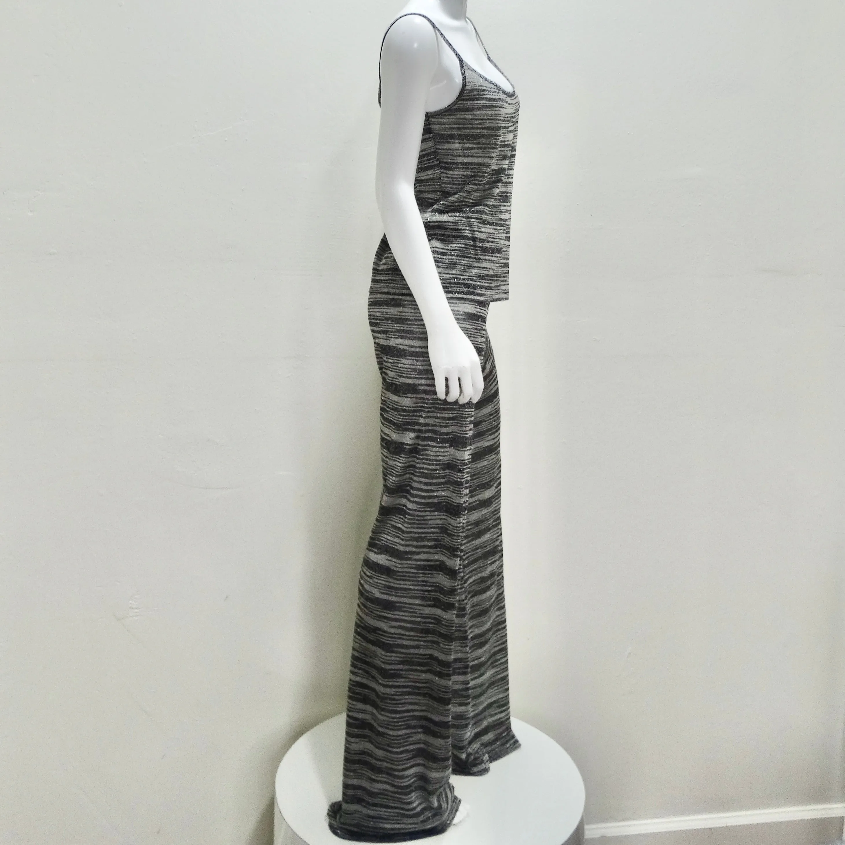 Missoni Neiman Marcus Silver and Black Three Piece Lounge Outfit Set