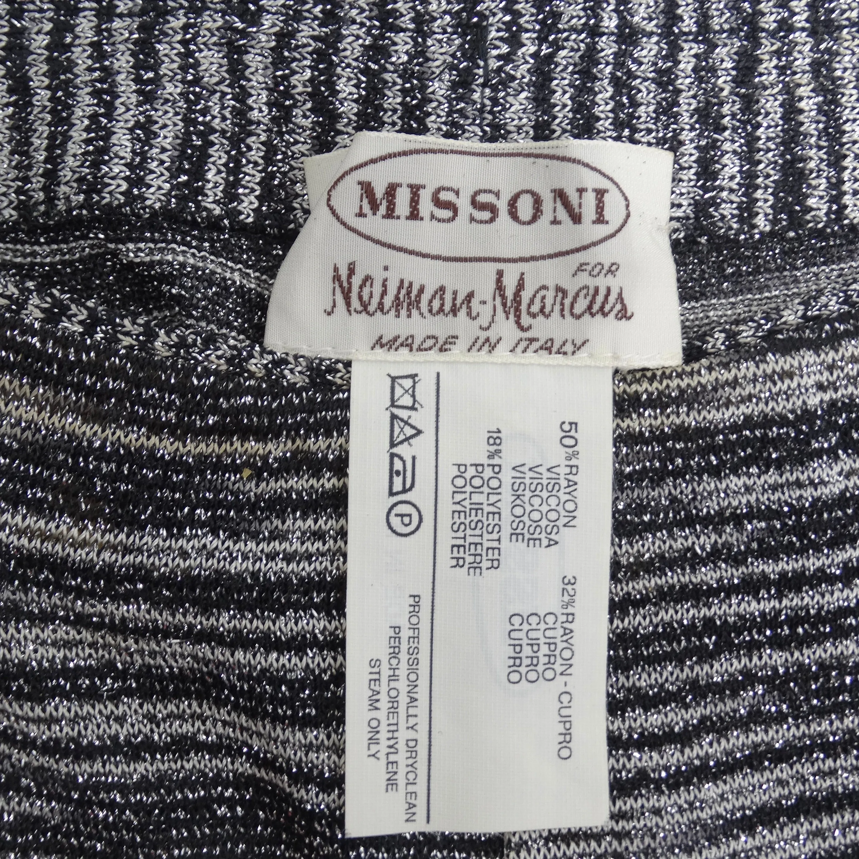 Missoni Neiman Marcus Silver and Black Three Piece Lounge Outfit Set