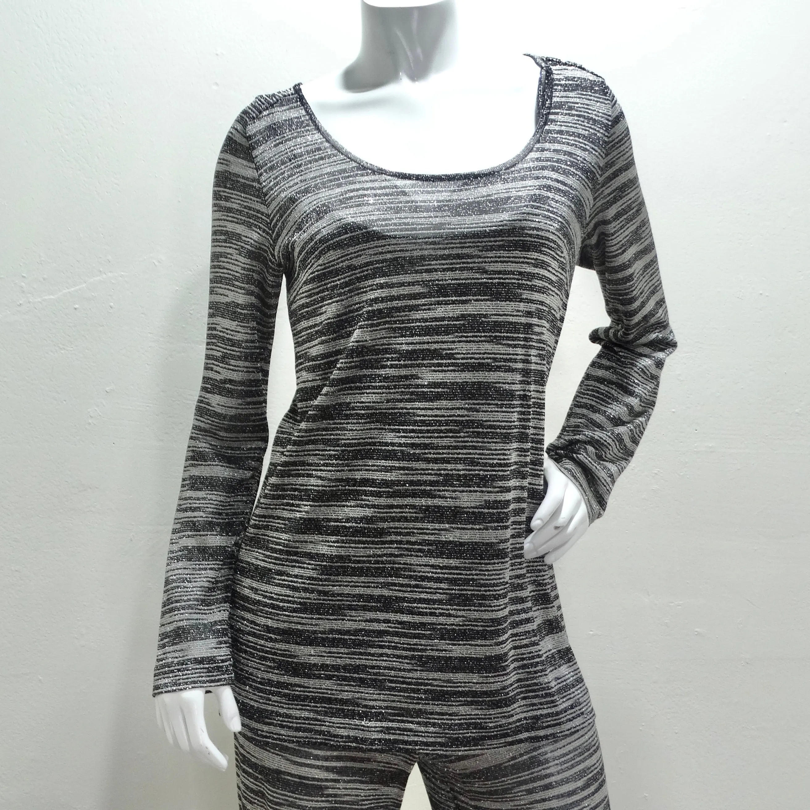 Missoni Neiman Marcus Silver and Black Three Piece Lounge Outfit Set