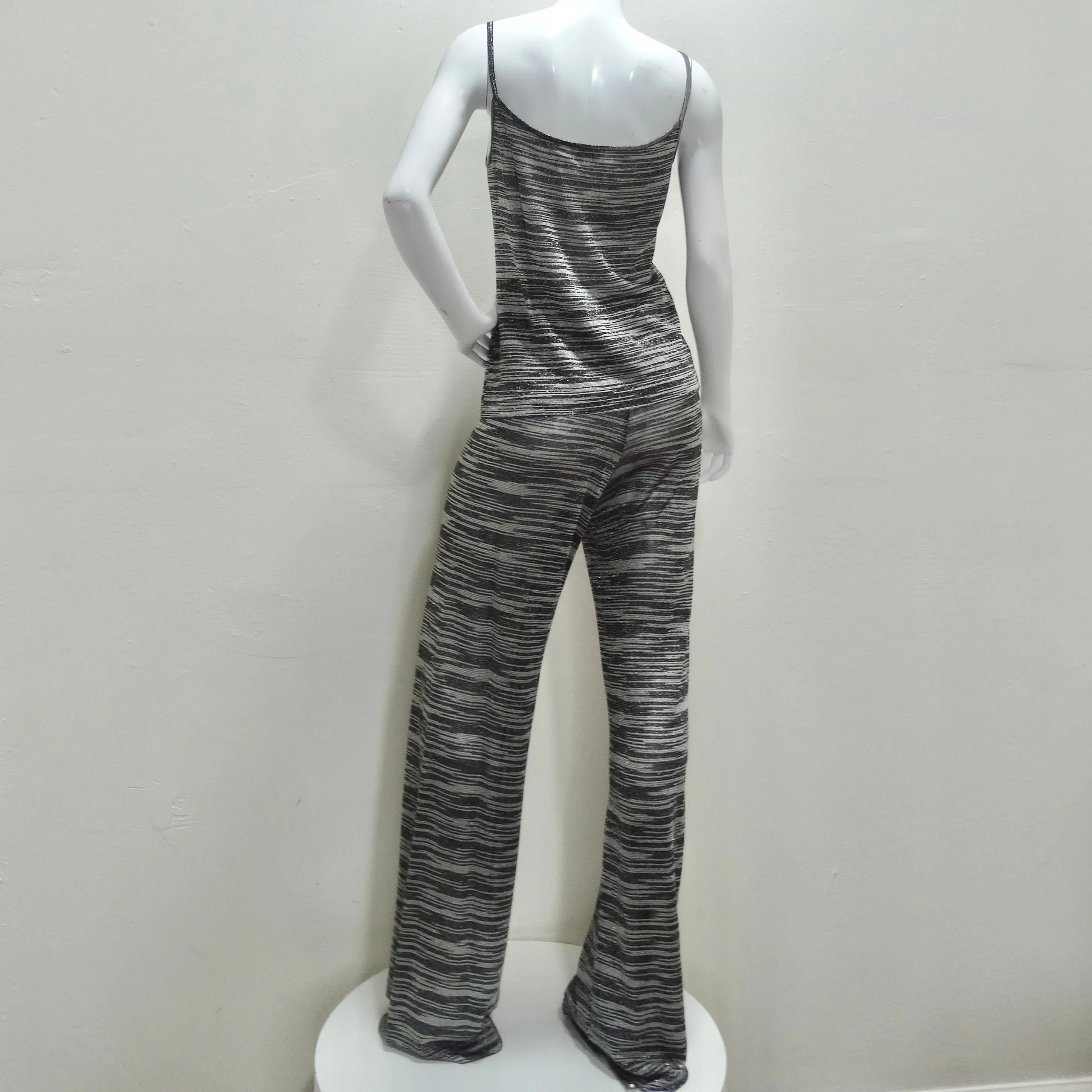Missoni Neiman Marcus Silver and Black Three Piece Lounge Outfit Set