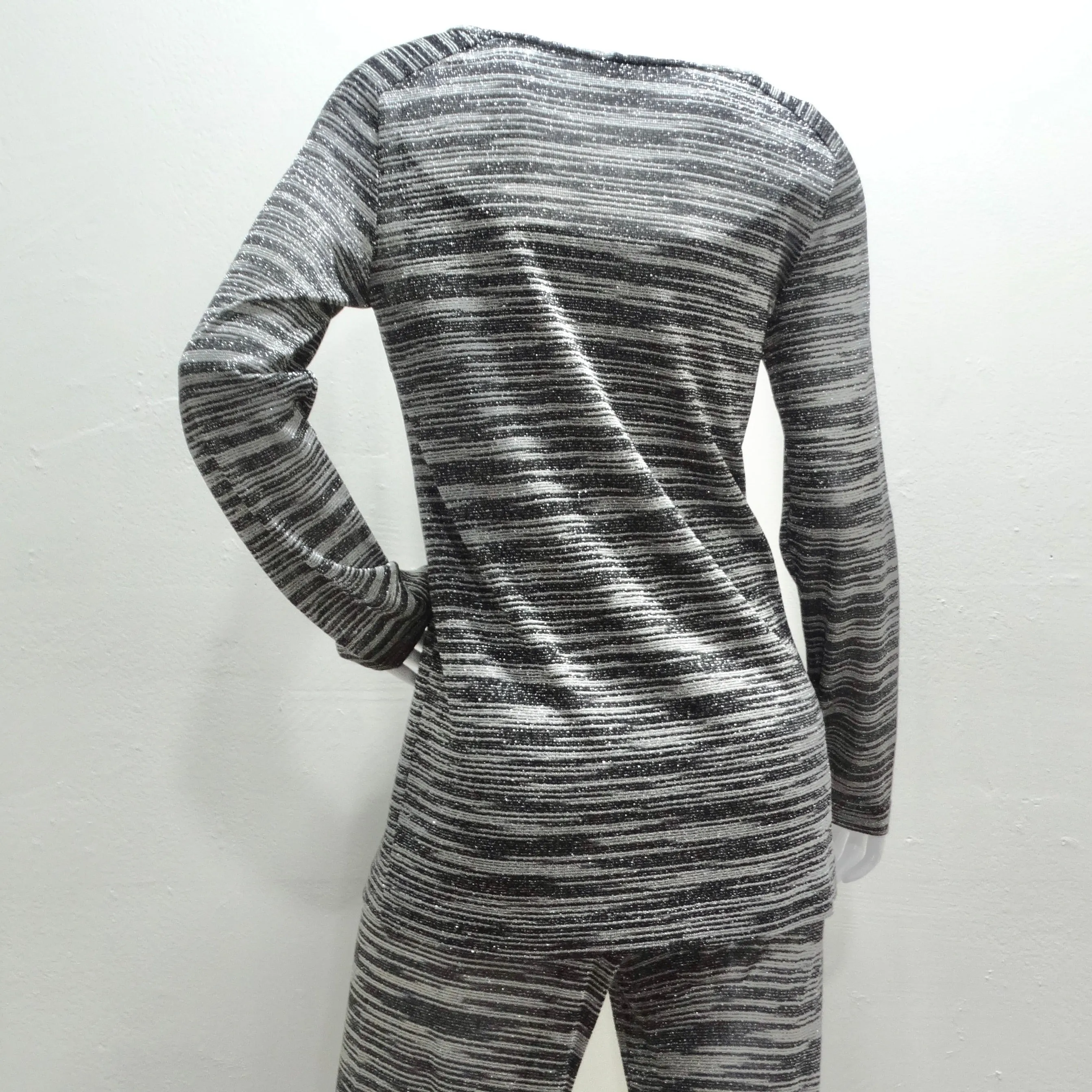 Missoni Neiman Marcus Silver and Black Three Piece Lounge Outfit Set