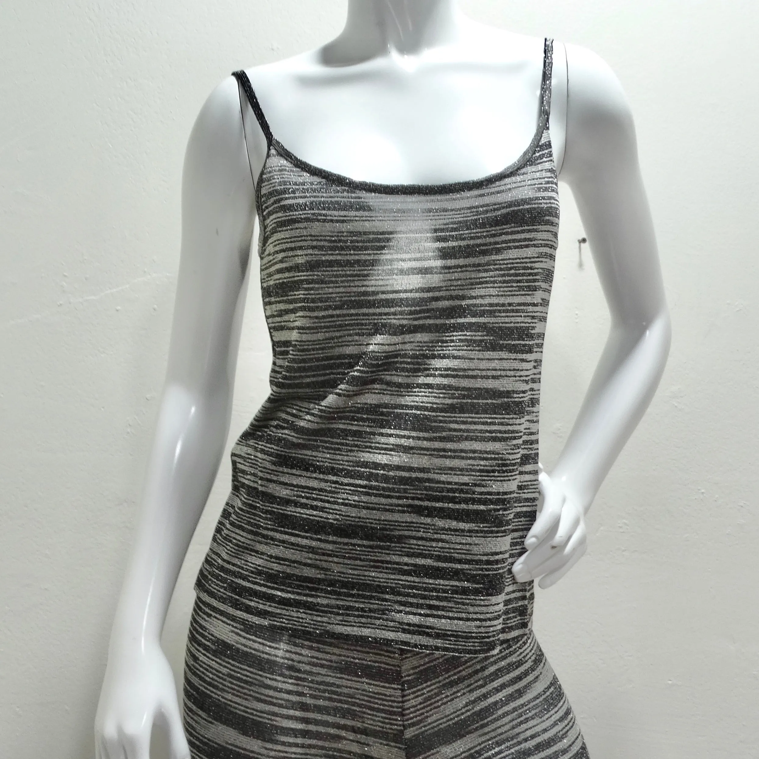 Missoni Neiman Marcus Silver and Black Three Piece Lounge Outfit Set
