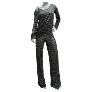 Missoni Neiman Marcus Silver and Black Three Piece Lounge Outfit Set