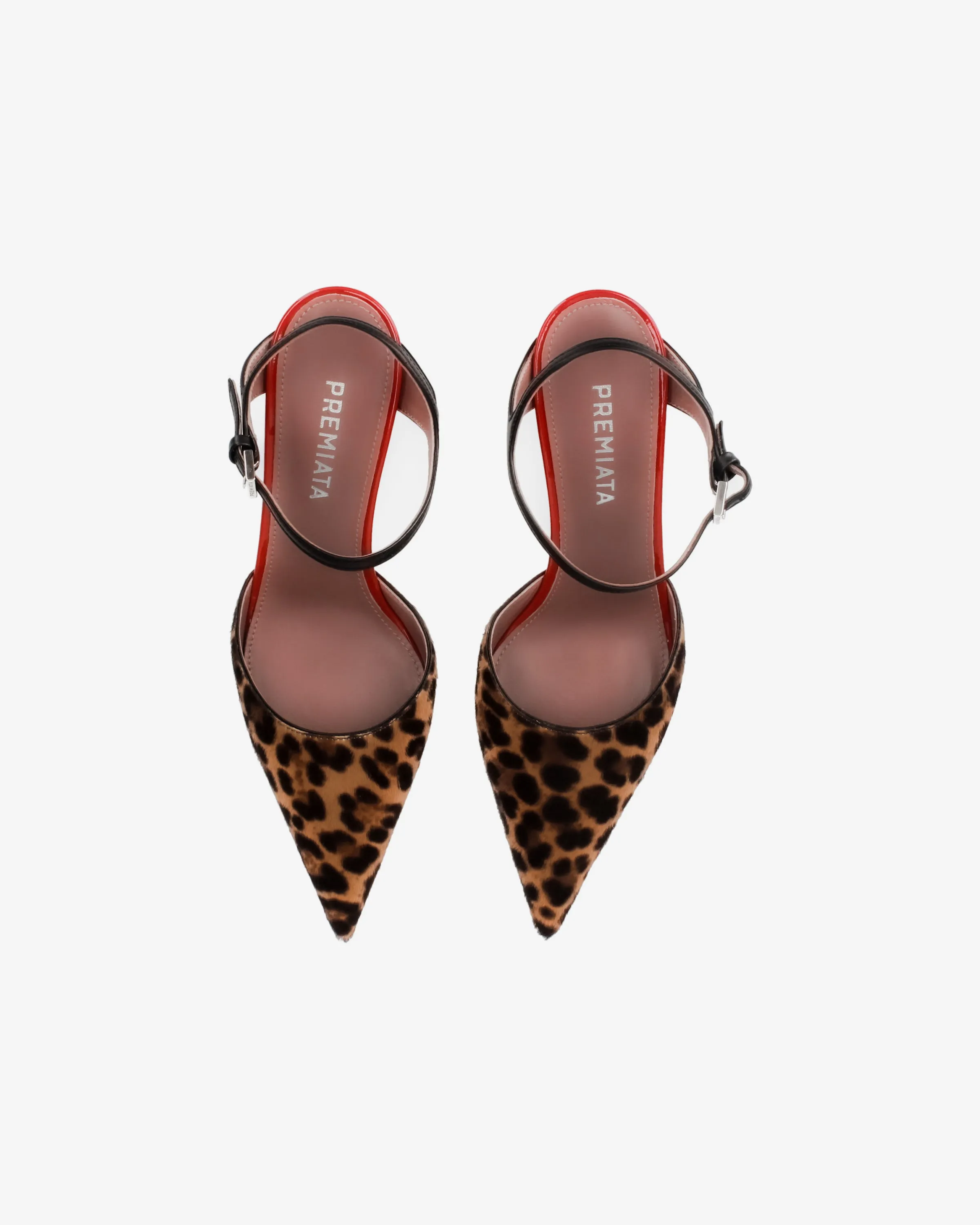 Mules Animalier with Black Belt