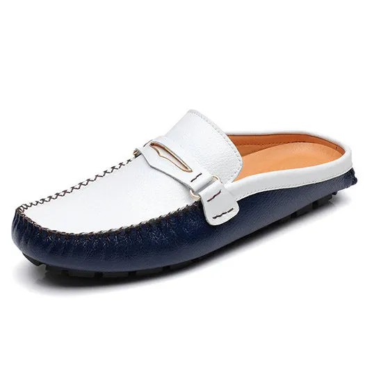 mules sandals men black slides  fashion shoes summer slip on comfort metal designer breathable hot sale china waterproof new
