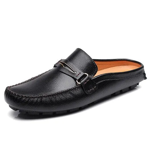mules sandals men black slides  fashion shoes summer slip on comfort metal designer breathable hot sale china waterproof new