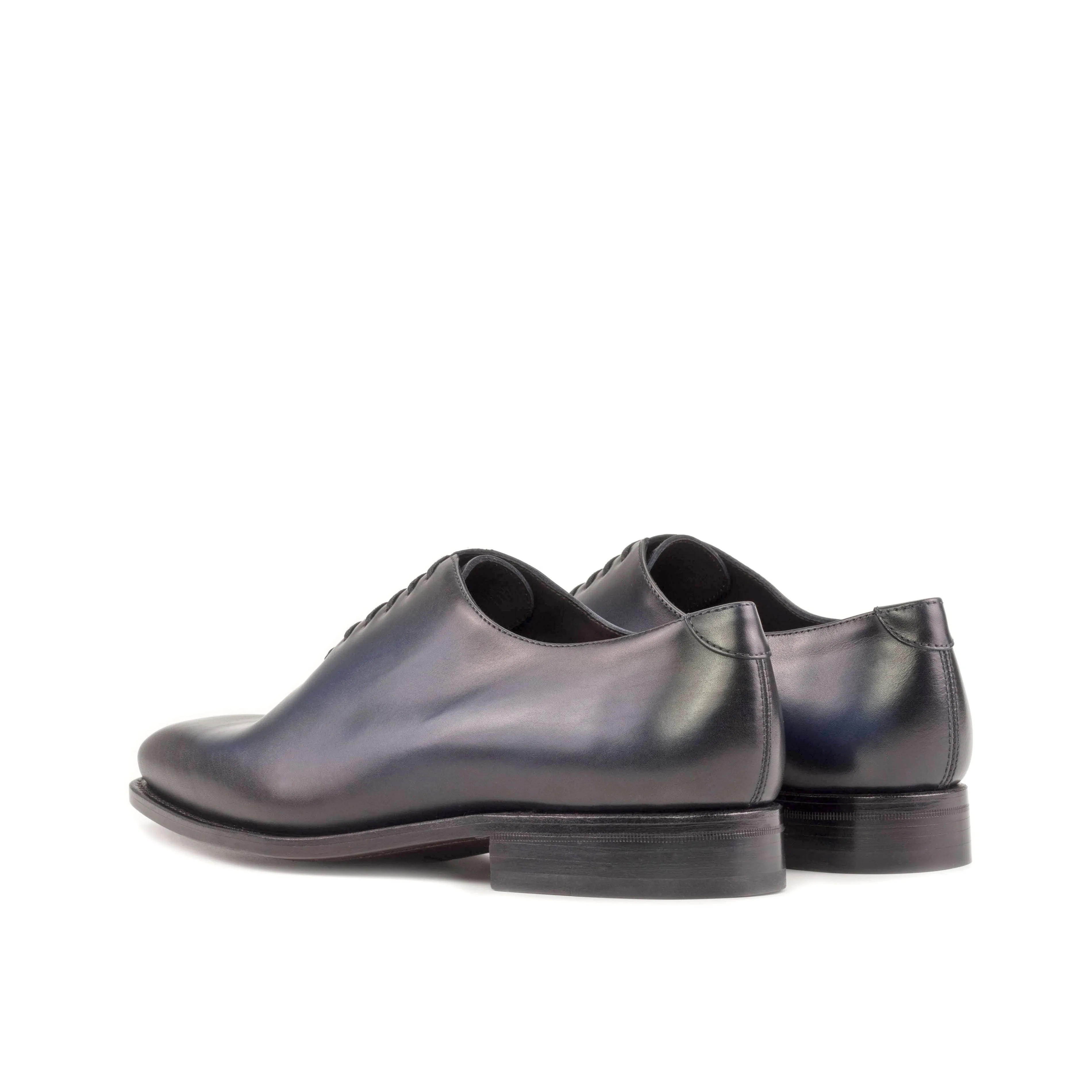 Navy Calf Wholecut Shoes