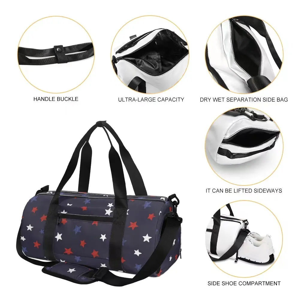 Navy Stars Duffle Bag
