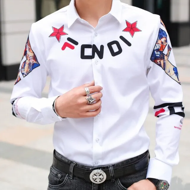 New long sleeve shirt men's fashion