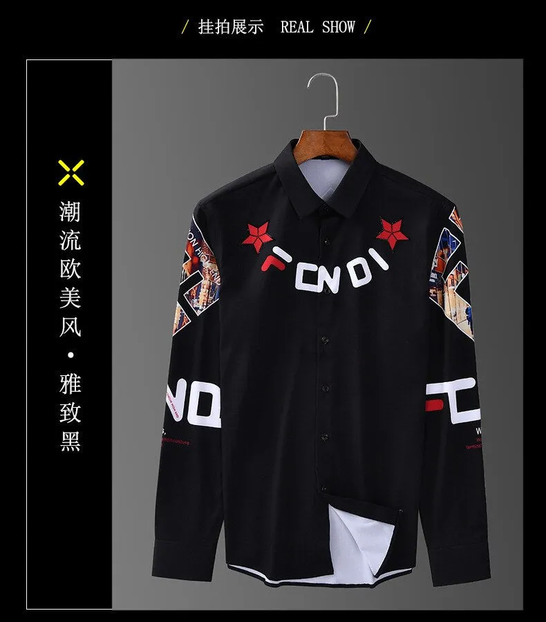 New long sleeve shirt men's fashion