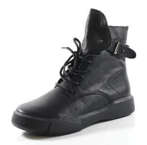 new Martin boots handmade leather women's shoes casual boots single boots