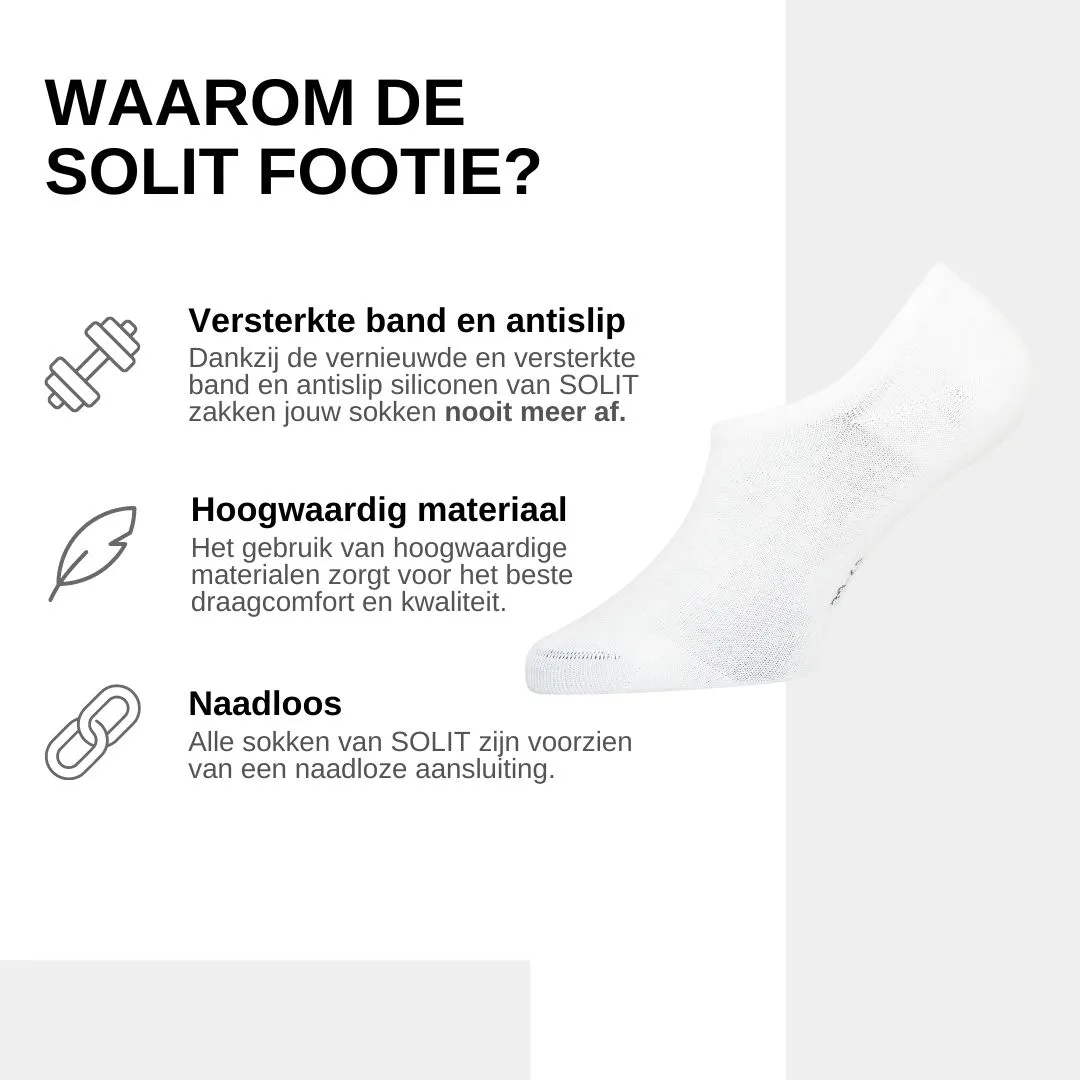 Onzichtbare sokken die nooit meer afzakken (wit)
