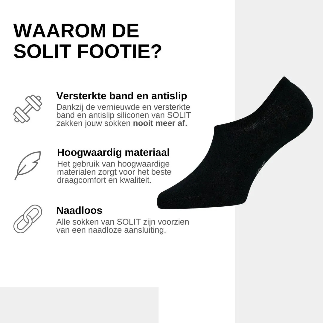Onzichtbare sokken die nooit meer afzakken (zwart)