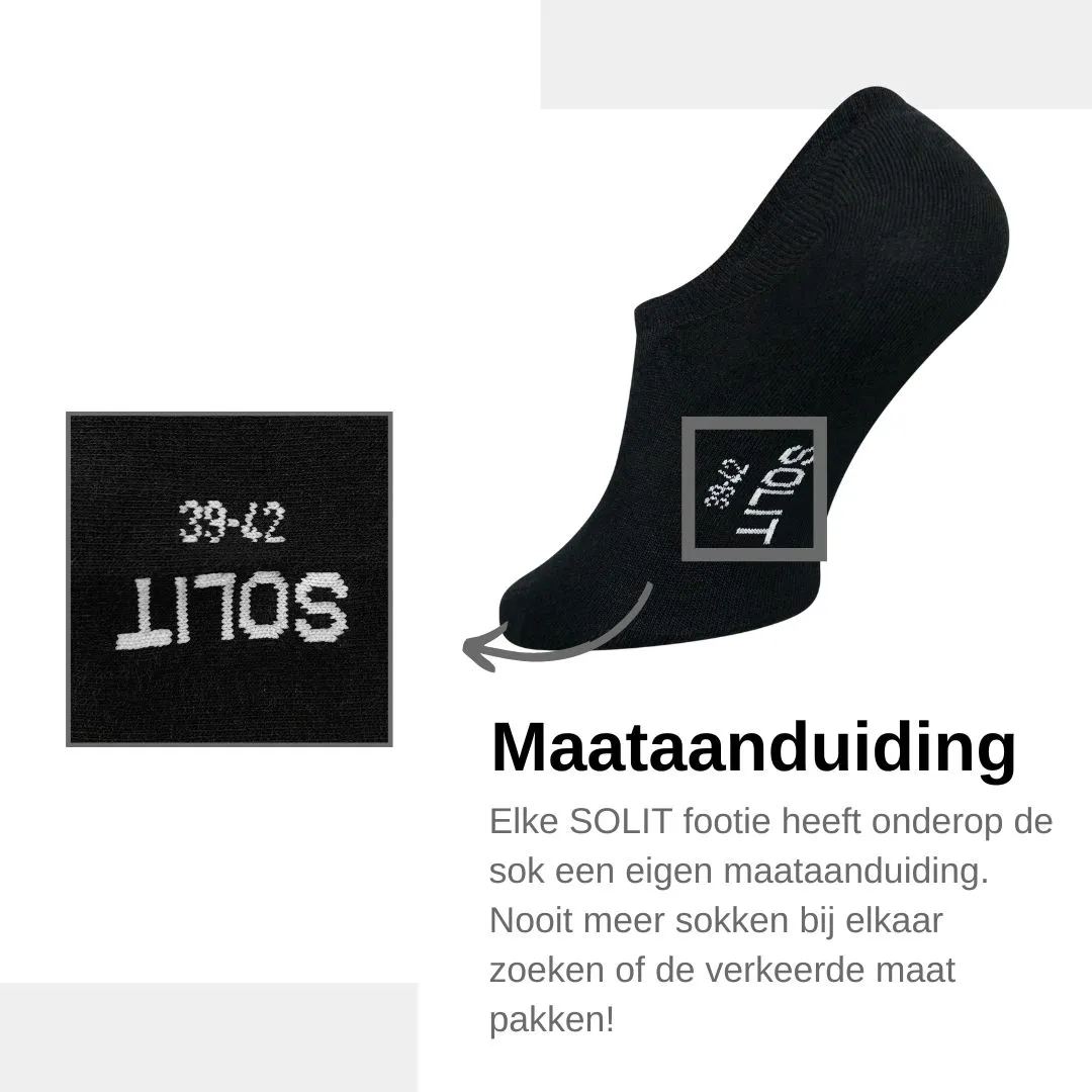 Onzichtbare sokken die nooit meer afzakken (zwart)