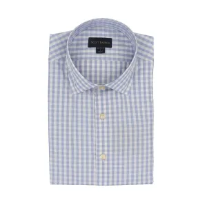 Organic Cotton Gingham Sport Shirt in Sky