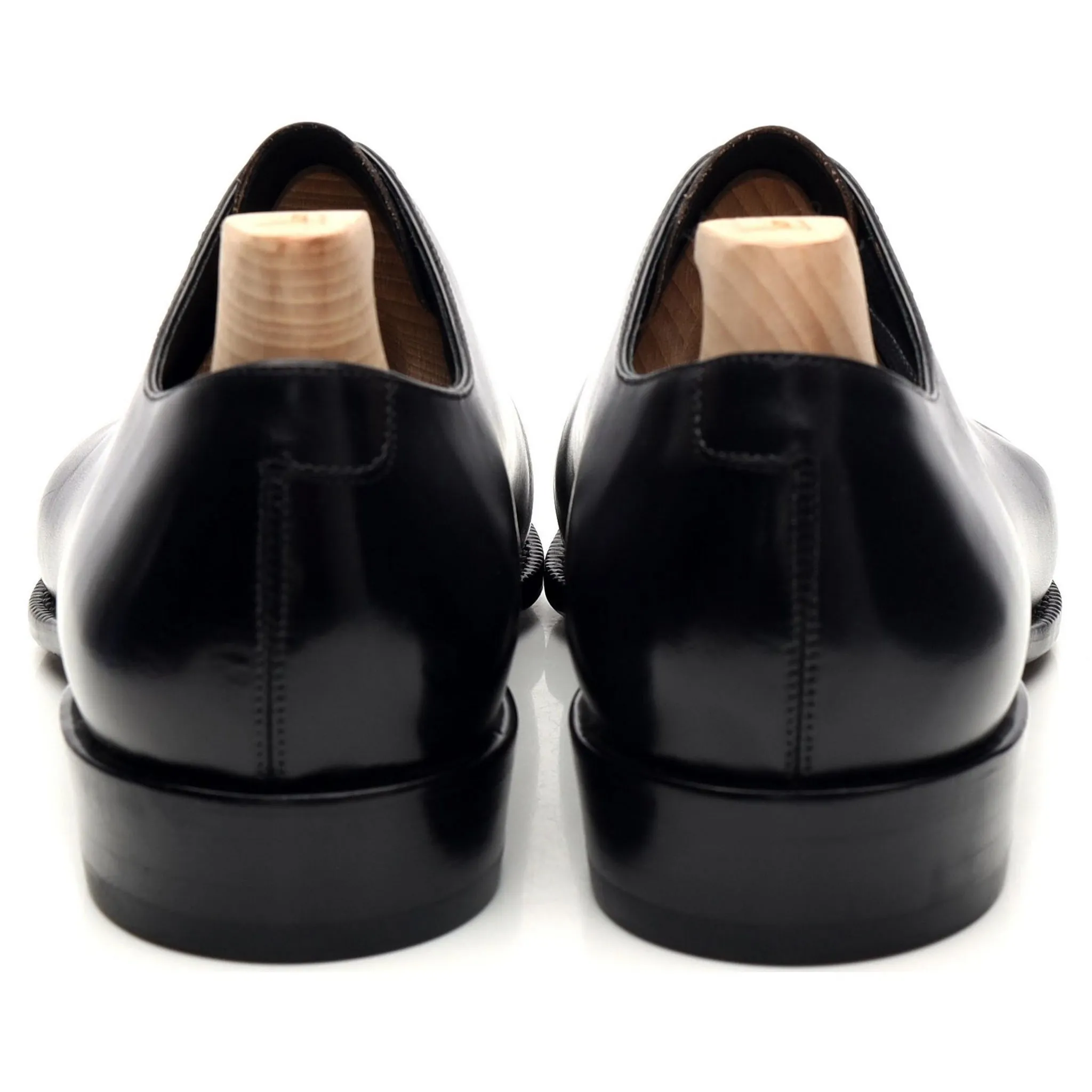 'OXF 215' Black Museum Leather Wholecut Oxford UK 8.5